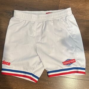 Prince White Sports Shorts
